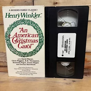 An American Christmas Carol VHS VCR Video Tape Used Henry Winkler - Picture 1 of 3