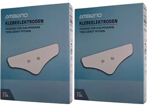 6x AMBIANO Klebeelektroden Pads für Migräne Tens Gerät MTG696 (2x 3er Pack) - Bild 1 von 1