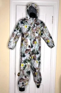 Super Cute $270 Molo Polaris Snowsuit Frozen Flowers Size 122 7 Years - Picture 1 of 12