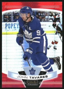 2019-20 O-Pee-Chee Platinum Red Prism #65 John Tavares /199
