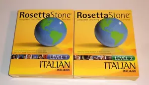 Rosetta Stone, Italian, Levels 1 and 2 No Headphones - Picture 1 of 4