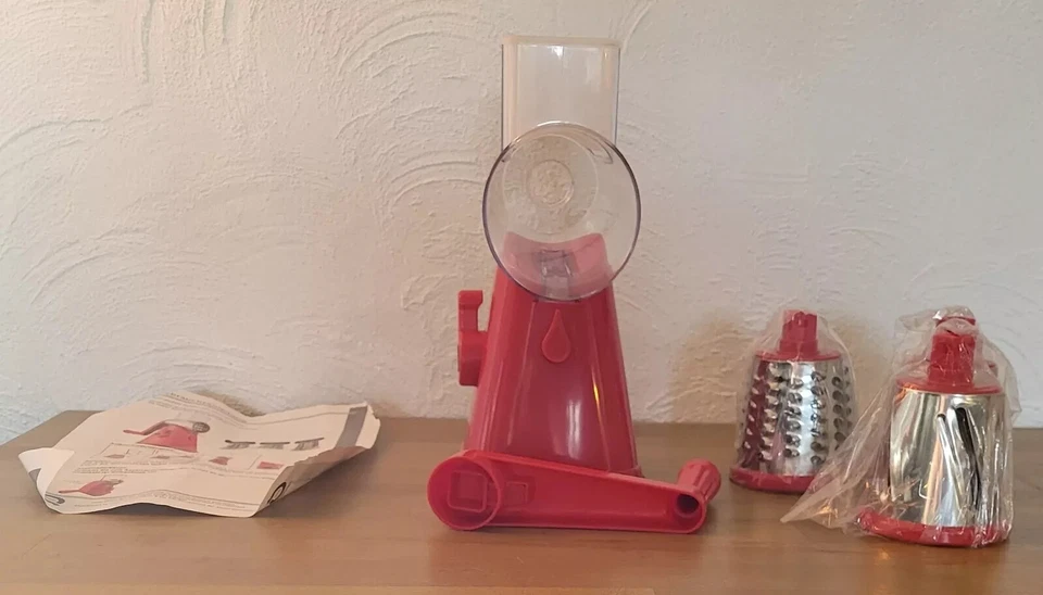 NUTRISLICER QVC 3-in1 Mandoline Reibe mit Kurbel Neu OVP - Bild 1 von 1