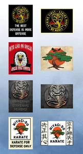Multi-Listing Cobra Kai TV Program 'Eagle Fang' 'Miyagi Do' metal plaques signs - Picture 1 of 10