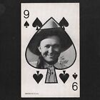 Tex Ritter 9 Of Spades: 1940s-50s Original Cowboy Exhibit Souvenir Arcade Card