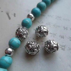 Lotus Barrel Bead 50pcs Classic Double Head Spacer Beads 7x8mm Jewelry Findings - Picture 1 of 12