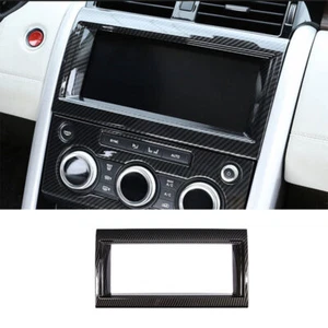 For Discovery 5 2017-2020 Carbon Fiber Central Console Navigation Panel Cover 1* - Picture 1 of 6