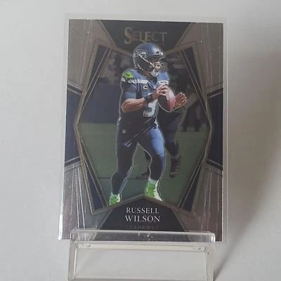 Russell Wilson 2021 Panini Select #130 Panini Silver Prizm Seattle Seahawks - Image 1 of 2