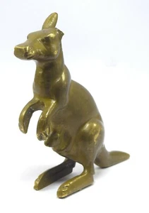 Mid Century Messing Känguru & Joey Figur atemberaubendes Stück Wohndeko. G7-942 - Bild 1 von 10