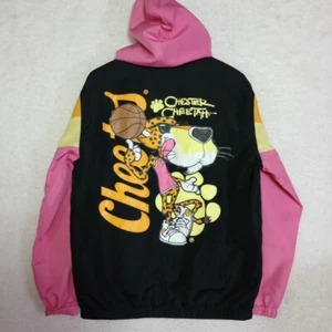 Cheetos Windbreaker Hoodie Size Small Chester Cheetah Basketball Jacket - Picture 1 of 18