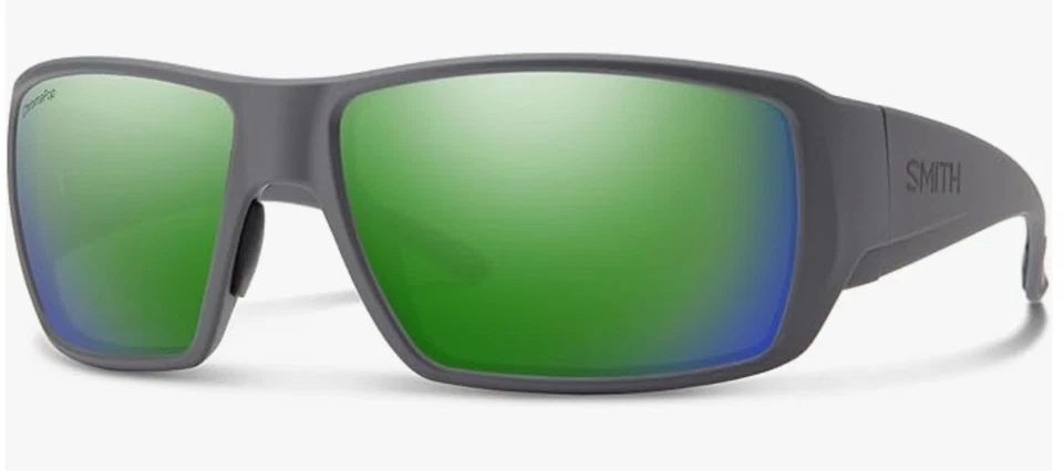 NUEVAS Gafas de sol Smith Guides Choice XL-Mate Cemento-Vidrio Verde CP Lente polarizada Foto 1 de 1