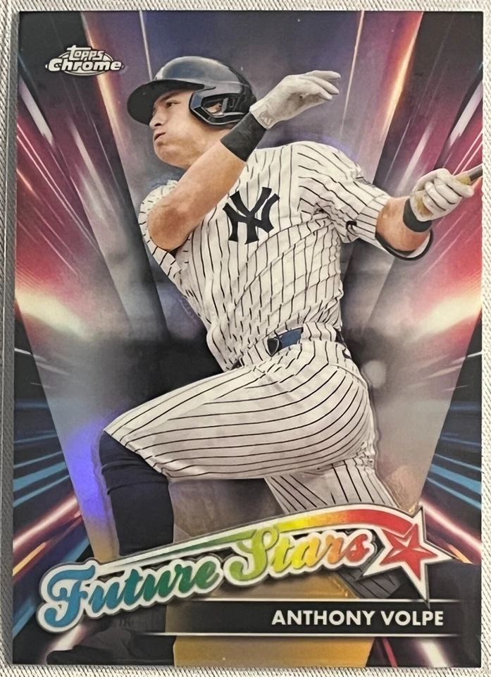 2024 Topps Chrome Update Series - Future Stars #FSU-4 Anthony Volpe - CLEAN- - Image 1 of 2
