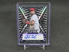 2023 LEAF EXOTIC ROOKIE MULTI SPORT JORDAN WALKER ZEBRA PRISMATIC AUTO /5 KH3