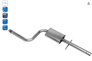 Walker 55152 Direct Fit Exhaust Resonator and Pipe Assembly 2.25" Inlet (ID) 2.2 - Picture 1 of 5