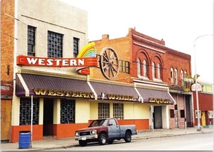Western Wheel Liquor Minnesota Ave Day in the Life of Billings Montana Postcard - Picture 1 of 4