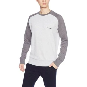DIESEL UMLT CASEY Mens Sweatshirt Long Sleeve Pullover Jumper Lounge Wear Grey - Picture 1 of 2