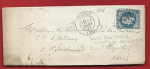 1869 LETTRE DE EVREUX EURE N°29 - Imagen 1 de 2