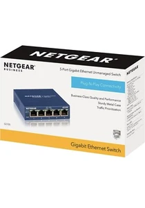 NETGEAR ProSafe GS105 5 Port Gigabit Desktop Business Class Switch - Picture 1 of 4