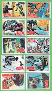#D439. EIGHT(8) SCANLENS 1966 BATMAN & TARZAN CARDS - Picture 1 of 2