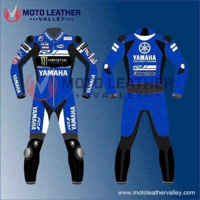 YAMAHA Kangaroo Motorbike Leather Suit  Mens Racing Biker Leather Suits - Image 1 of 4