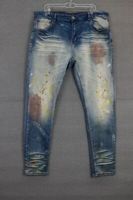 Jeans Serenede pintura salpicaduras desgastados talla 42 Foto 1 de 4