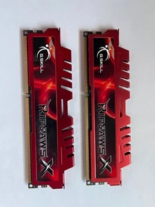 G.Skill Ripjaws F3-12800CL9S-4GBXL DDR3-1600 PC3-12800 4Gx1-Works-Comes in two - Picture 1 of 2