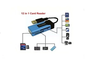 10 in 1 mini USB 2.0 Card Reader (SD/MS/micro SD) PID 3445 - Picture 1 of 3