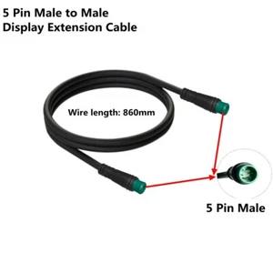 E-bike 5 Pin Male to Male Display Extension Cable for Bafang Mid Drive Motor - Bild 1 von 13