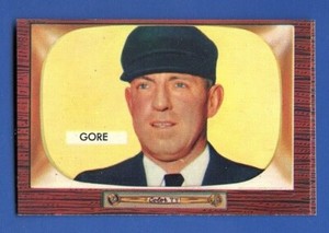1955 BOWMAN HIGH # 289 ARTHUR GORE NATIONAL LEAGUE UMPIRE NM