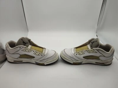 Air Jordan 5 Retro Low 819172-122 White/Black-Wolf Grey Youth Shoes Size 7.5Y - Image 1 of 4