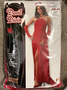New Devils Devine Halloween Costume Full Figure Size Red - Picture 1 of 1