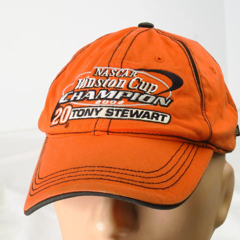 Gorra NASCAR Tony Stewart Persecución Auténtica Copa Winston Campeón Home Depot 2002 Foto 1 de 4