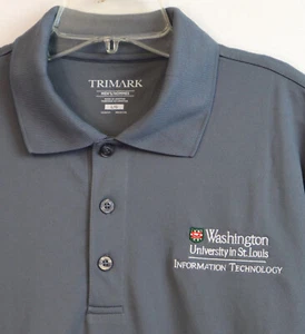 Washington University in St Louis Information Technology ~ Polo Men's Large Gray - Picture 1 of 9