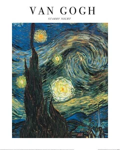 Vincent Van Gogh - Noche estrellada - Estampado de bellas artes - 2 tallas disponibles - Imagen 1 de 3