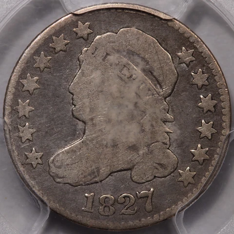 1827 Capped Bust Dime PCGS VG-8 - Nice Early Type! Cover