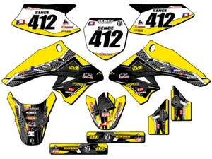 All Years DRZ 50|70 PODIUM Yellow Senge Graphics Kit Compatible with Suzuki - Imagen 1 de 10