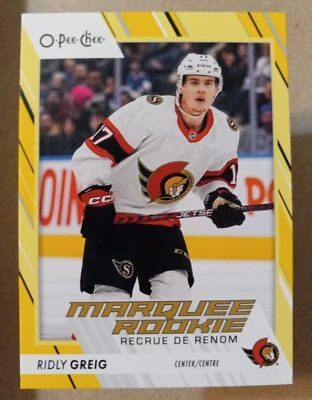 Ridly Greig Marquee Rookie 2023-24 O Pee Chee Yellow Border #543 - Image 1 of 2