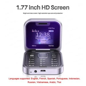 2024 Neue Mini Flip 2 SIM Karte Kleine Anzeige Faltbares Fast DE D9C8 CBR - Bild 1 von 23