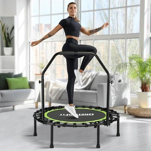 ONETWOFIT Trampolín Plegable Para Adultos 101/107/114Cm, Mini Trampolín De Fitne - Bild 1 von 13