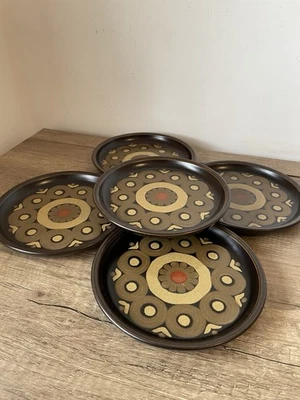 5 x DENBY Arabesque Tea / Side Plates 17 cm Wide - Image 1 of 4