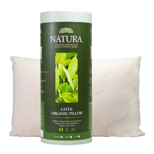 Natura Organic Ventilated Talalay Latex Pillow With Wool Lining - Picture 1 of 6