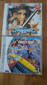 Soul Calibur Sega Dreamcast & Crazy Taxi Game Bundle NTSC