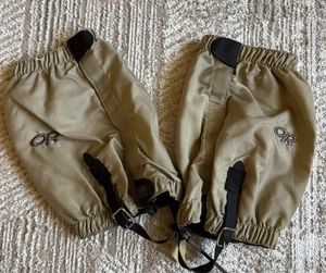 Outdoor Research Gaitors Khaki Tan XL 10 Inch Insect Shield Pair - Picture 1 of 16