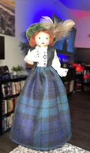 Vintage Doll 'Maggie Belle Designs' 11" Handmade Spindle Doll Lady ⭐️ VTG - Picture 1 of 3