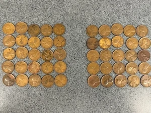 Full Roll (50) 1929 D United States Circulated Lincoln Wheat Pennies - Picture 1 of 7