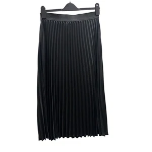 Decjuba black sheer pull-up pleat skirt size Small - Bild 1 von 6