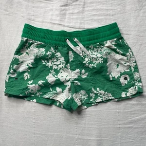 Patagonia Green Floral Baggies Shorts Size XL 14 Girls Casual Comfy Outdoors - Picture 1 of 5