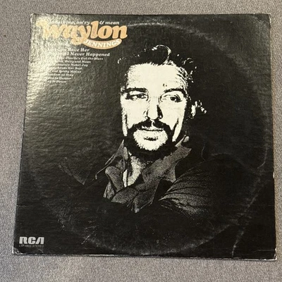 Waylon Jennings Lonesome, On'ry, & Mean Vinyl LP 1973 Orange Label Dynaflex - Image 1 of 4