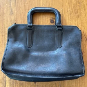 Coach Bonnie Cashin Small Satchel Briefcase Bag Black Made NYC USA - Picture 1 of 18