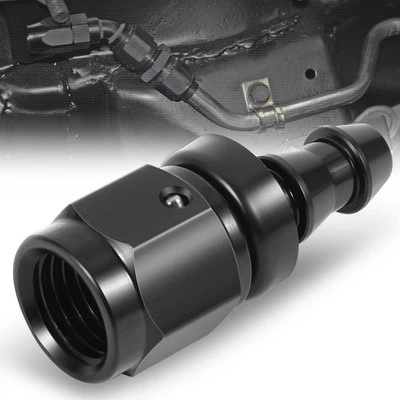 BFC Push-on Hose End to AN Female Fitting Adapter [Straight, -4 to 1/4" Barb] - Image 1 of 4