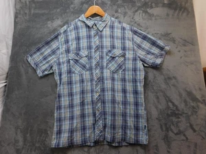 Kuhl Hemd Herren XL blau kariert Suncel Kurzarm Knopfleiste Wandern - Bild 1 von 17